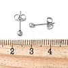 304 Stainless Steel Stud Earrings for Women EJEW-E603-06B-P-2