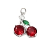 Brass Micro Pave Cubic Zirconia Pendants KK-L229-02P-02-1
