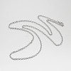 Iron Cable Chain Necklace Making MAK-J009-38P-2