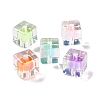 UV Plating Iridescent Transparent Acrylic Beads X-OACR-H112-09A-1