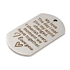 Non-Tarnish Valentine's Day 201 Stainless Steel Pendants STAS-L079-02P-08-2