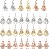 SUPERFINDINGS 30Pcs 3 Colors Rack Plating Alloy European Dangle Charms MPDL-FH0001-06-1