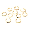 Moon & Sun Golden Enamel Cuff Rings for Women KK-G404-05-1