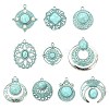 20Pcs 10 Styles Bohemia Styles Alloy & Acrylic Pendants FIND-CJ0005-70-1