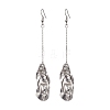 201 Stainless Steel Geometry Long Dangle Earrings with 304 Stainless Steel Pins EJEW-JE05417-2