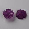 Transparent Frosted Acrylic Bead Caps X-MACR-S371-04A-743-2