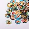 Jesus and the Virgin Printed Glass Half Round/Dome Cabochons X-GGLA-N004-14mm-A-1