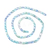 Gradient Color Electroplate Glass Bead Strands GLAA-E042-01A-2