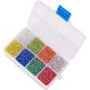 Mixed 12/0 Round Glass Seed Beads SEED-PH0006-2mm-05-6