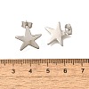 Brass Stud Earrings EJEW-B118-03P-5