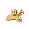 Christmas Theme 304 Stainless Steel Pendants STAS-R007-01V-G-2
