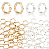 80Pcs 2 Colors Brass Bead Frames KK-PH0001-05-1