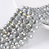 Electroplate Glass Beads Strands EGLA-A034-J6mm-Y02-1