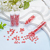  452Pcs 2 Style 2-Hole Opaque Glass Seed Beads SEED-NB0001-76-5
