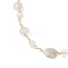 Handmade Natural Morganite Beaded Chains Earring & Necklaces Sets SJEW-JS01342-01-5