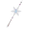 AB Color Glass Snowflake Pendant Decorations AJEW-Q144-02P-03-2