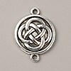 Tibetan Style Alloy Knot Connector Charms FIND-CJC0007-41C-1