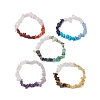 4 Styles Mixed Gemstone Chip Beaded Stretch Bracelets for Women Men BJEW-JB10814-1