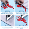 Gorgecraft 4Pcs 2 Style Leaf Computerized Embroidery Cloth Iron on/Sew on Patches DIY-GF0008-58C-6