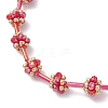 2Pcs 2 Colors Glass Seed Beaded Bracelets for Women BJEW-MZ00216-5