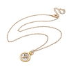 Brass Twelve Constellations Tarot Pendant Necklaces LS-NJEW-Q006-01G-G-2