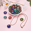 60Pcs 6 Colors Handmade Gold Sand Lampwork Beads LAMP-BT0001-01-5