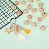 Natural Undyed Beech Beads WOOD-BT0001-04-12