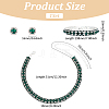1Set Alloy Rhinestone Bracelets & Necklace & Stud Earring for Women SJEW-UN0001-12A-3
