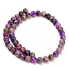Dyed Natural White JadeImitation Charoite Smooth Round Beads Strands GG-CBA3334-A01-8mm-B-4