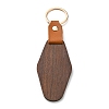 Wooden & Imitation Leather Pendant Keychain LS-PW23041801315-1