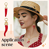 8Pcs 2 Styles Brass Enamel Pendants KK-PH0012-72-5