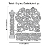 Carbon Steel Cutting Dies Stencils DIY-WH0309-1895-6