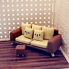 Plastic Sofa with Stool Mini Model PW-WG76B30-01-3