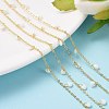 3.28 Feet Handmade Glass Beaded Chains X-CHC-O004-14-5