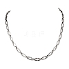 304 Stainless Steel Cross Link Chain Necklaces for Women Men NJEW-JN05431-02-2