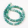 Natural Weathered Agate Beads Strands G-G589-8mm-08-4