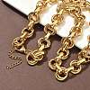 304 Stainless Steel Double Ring Link Chain Necklaces LS-NJEW-S453-02P-A-1