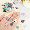 Olycraft 50Pcs 5 Colors Alloy Enamel Pendants ENAM-OC0001-19-3