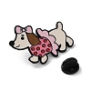 Dachshund with Bowknot Enamel Pins JEWB-Z048-08EB-03-3