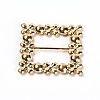 Square Alloy Buckles JEWB-WH0014-10A-2