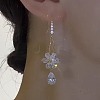 Zinc Alloy Crystal Rhinestone Dangle Earrings FS-WGC114E-01-2