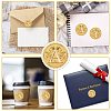 34 Sheets Self Adhesive Gold Foil Embossed Stickers DIY-WH0509-085-4