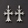 Alloy Rhinestone Pendants ALRI-O013-02P-3