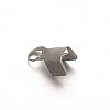 Tarnish Resistant 304 Stainless Steel Folding Crimp Ends X-STAS-E103-09A-2