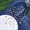 90Pcs 15 Styles Brass Bead Caps KK-PH0012-19B-4