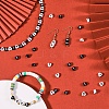 2000Pcs 2 Colors Craft Style Acrylic Beads MACR-SZ0001-61-6