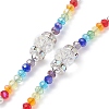 Glass Beaded Rosary Bead Necklaces NJEW-JN04326-5