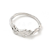 Brass Finger Ring Settings KK-G518-05P-2