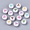 Opaque White Acrylic Beads X-MACR-N012-01-2