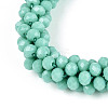 Faceted Opaque Glass Beads Stretch Bracelets BJEW-S144-002E-03-01-4